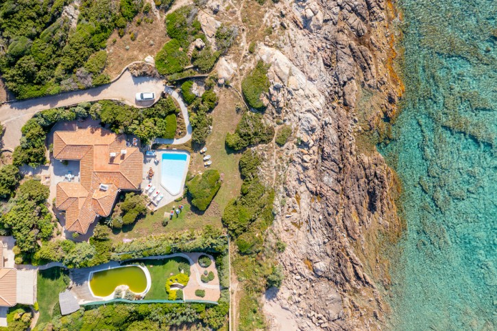Vila hned u pláže v Portobello di Gallura na Sardínii