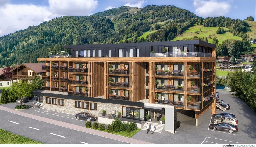 Nové apartmány v blízkosti od vleků v atraktivní lokalitě Kitzbühelských Alp