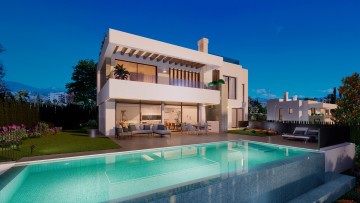 Nová luxusní vila s bazénem a zahradou na prodej, Costa del Sol