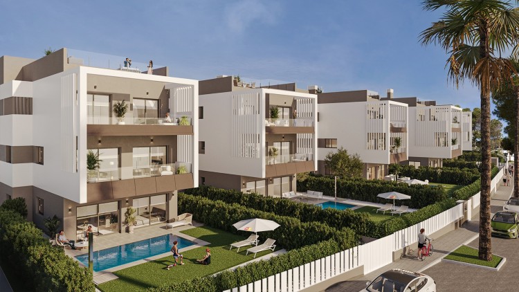 Nové apartmány 100 m od moře na prodej, Colonia de Sant Jordi, Mallorca