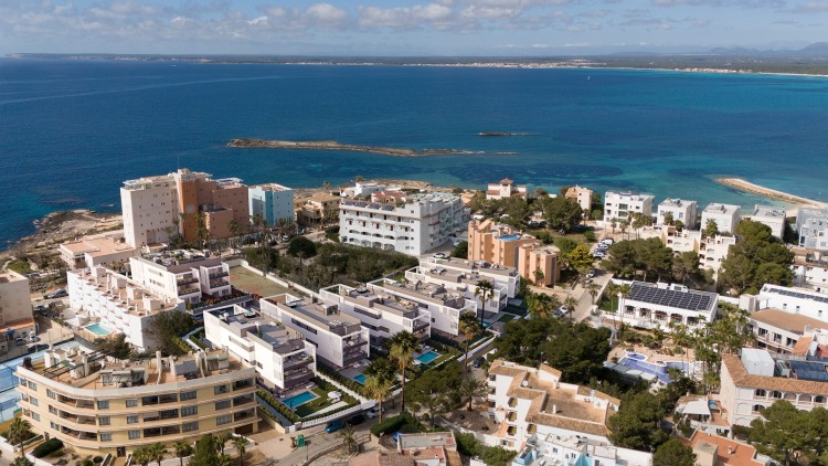 Nové apartmány 100 m od moře na prodej, Colonia de Sant Jordi, Mallorca