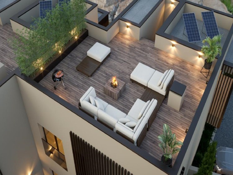 Luxusní, moderní vila s bazénem, zahradou a střešní terasou na prodej, Alvor, Algarve