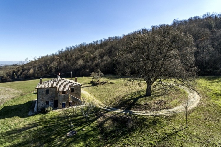 Panoramatický dům s výhledem na Montepulciano