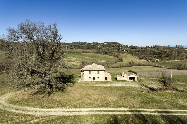 Panoramatický dům s výhledem na Montepulciano