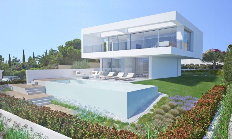 Nová, moderní vila s výhledem na moře a bazénem na prodej, Lagos, Algarve