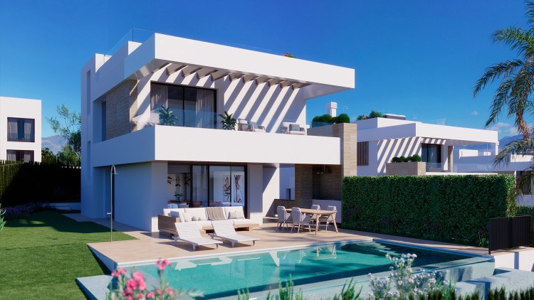 Nová luxusní vila s bazénem a zahradou na prodej, Costa del Sol