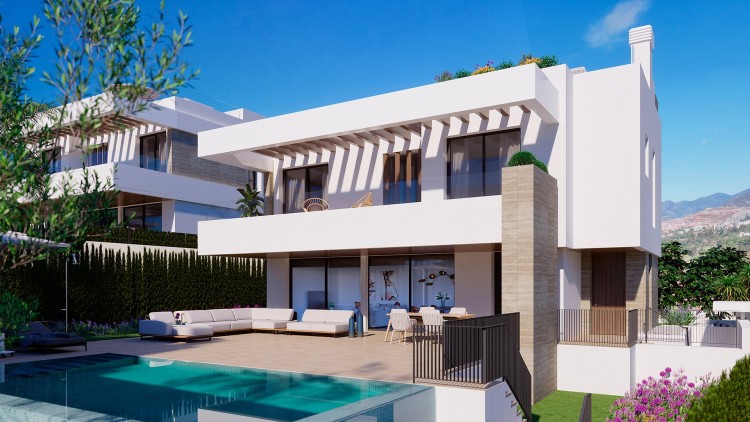 Nová luxusní vila s bazénem a zahradou na prodej, Costa del Sol