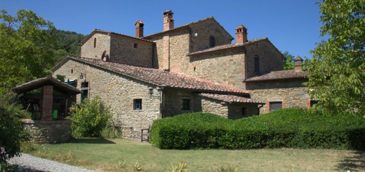 Historická usedlost na prodej s výhledem, Cortona