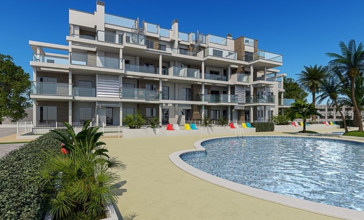 Nové byty 100 m od pláže na prodej v Dénii