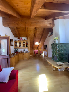 Podkrovní apartmán v Pozza di Fassa v Dolomiti Superski