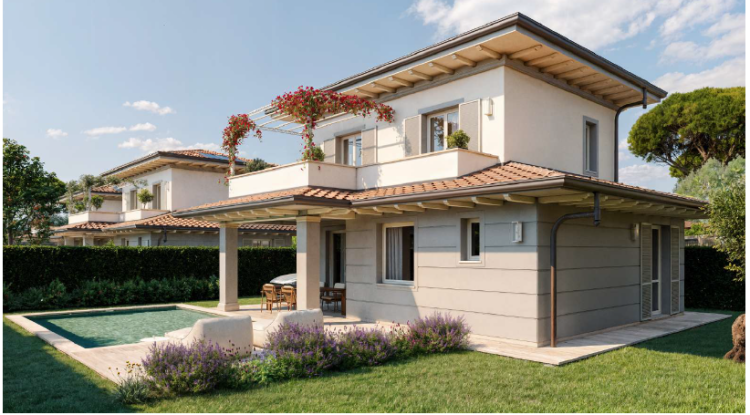 Nové vily na prodej blízko pláže v Marina di Pietrasanta