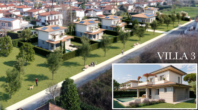 Nové vily na prodej blízko pláže v Marina di Pietrasanta