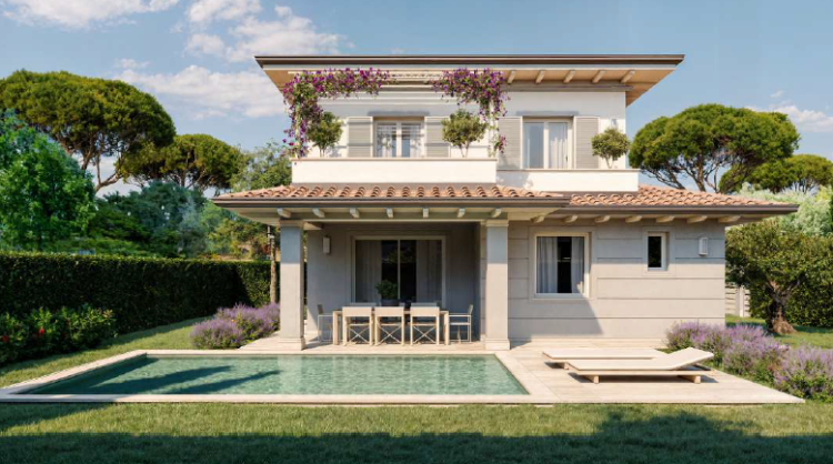 Nové vily na prodej blízko pláže v Marina di Pietrasanta
