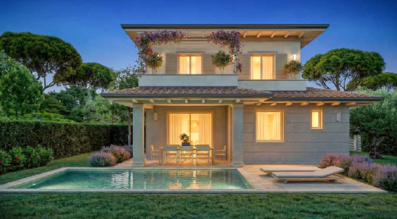 Nové vily na prodej blízko pláže v Marina di Pietrasanta