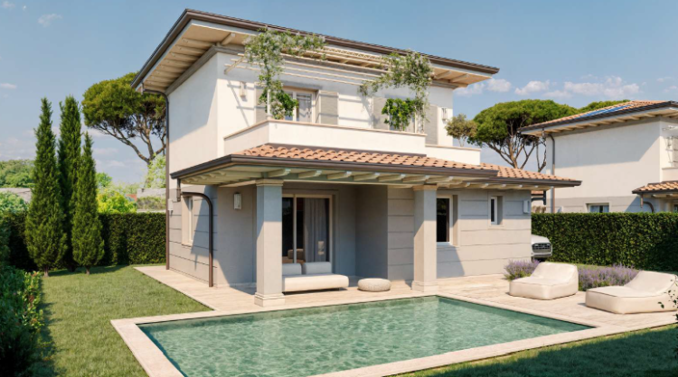 Nové vily na prodej blízko pláže v Marina di Pietrasanta