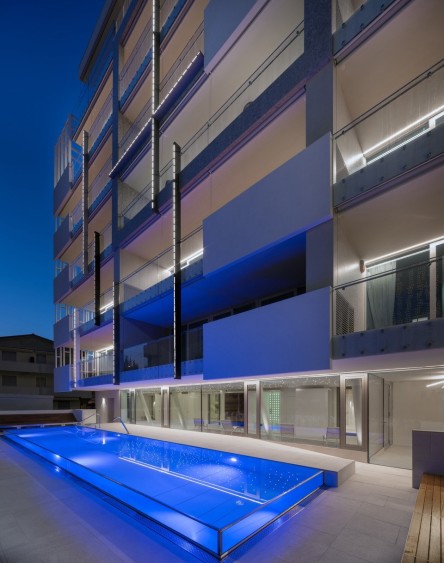 Designový apartmán v rezortu s bazénem v Lido di Jesolo