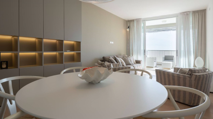 Designový apartmán v první linii na pláži v Lido di Jesolo