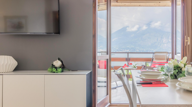 Panoramatický dům u Lago di Como