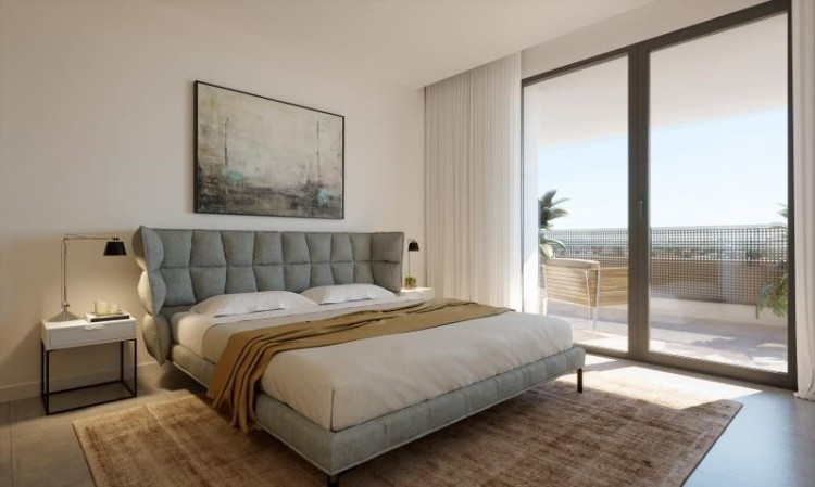 Nové apartmány 300m od pláže, s bazénem a posilovnou na prodej, Porto de Mos, Algarve